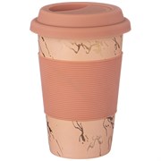 Кружка lefard кофемания с сил. крышкой, 380 мл