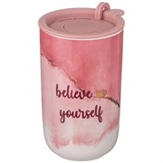 Кружка lefard кофемания с пласт. крышкой, 450 мл