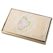 Полотенце "Классика",45х70. махра,золотистый,вышивка,100% хлопок 400гр\м