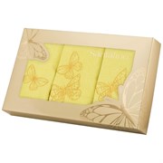 Комплект салфеток из 3шт 40х40 см "Вдохновение",лайм, 100% хлопок ,.