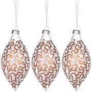 Набор шаров из 3-х шт коллекция "Блеск" 6x13cm