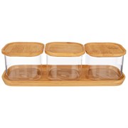 Набор из 3-х емкостей для сыпучих продуктов 27.4*9.2*7.9 см