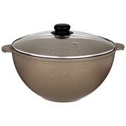 Казан со стекл крышкой agness "Экселент" 6 л