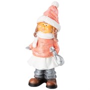 Фигурка декоративная "Девочка в шапке с мешком" 11*9*26 см