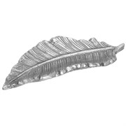 Панно настенное "Лист", цвет: сталь, 28*10*4 см