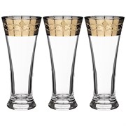 Набор 3 бокалов для пива 320 мл "Полоса версаль"