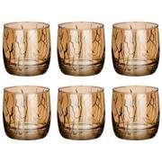 Набор из 6-ти стаканов "Revolution", мед, 310 мл