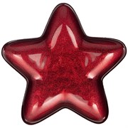 Блюдо "Star" red shiny 17х17 см