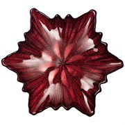 Блюдо "Snowflake" red shiny 21 см