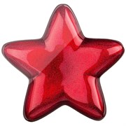 Блюдо "Star" red shiny 22 см