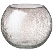 Ваза шар "Cracle white" 4 л D=18 см H=21 см