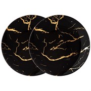 Набор тарелок закусочных lefard "Fantasy" 2 шт  черный