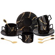 Чайный набор lefard "Fantasy" на 4 пер. 12 пр. 250 мл черный