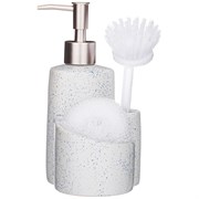 Дозатор для моющего средства + губка и щетка