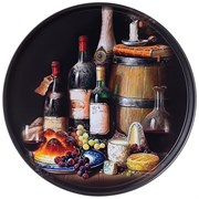 Поднос сервировочный agness "Винный погребок" 33*2,1 см
