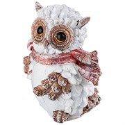 Фигурка декоративная "Совенок в шарфе новогодний"