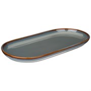 Тарелка овальная bronco "Soul kitchen" 30*14,5*2,5 см синяя