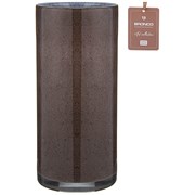 Ваза цилиндр bronco "Art collection" dark grey H=25 см