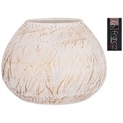 Ваза inside "Tailor" gold white D=20 см