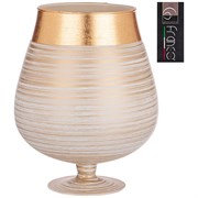 Ваза napolion "Julia" gold white H=23 см