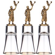 Набор штрафных стопок из 3-х шт "Соколиная охота" 60 мл