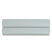 Простыня на резинке из сатина мятного цвета из коллекции Wild, 180х200х30 см