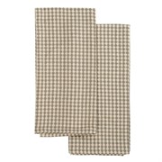 Набор вафельных кухонных полотенец бежевого цвета из умягченного хлопка Essential, 50х70 см