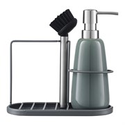 Органайзер с диспенсером для мыла Gunvor, 380 мл, серый