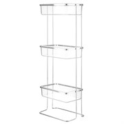 Полка напольная трехъярусная Siv, хром
