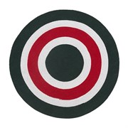 Ковер из хлопка Target темно-зеленого цвета из коллекции Ethnic, D90 см