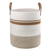 Корзина для хранения Moen D35х40 см, бежевая/горчичная