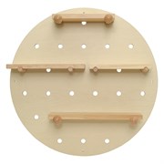 Полка настенная круглая Shely, D50 см, светлое дерево