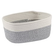 Корзина для хранения Filis, 25х18х13 см, кремовая/светло-серая
