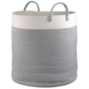 Корзина для хранения Iben, D50х54 см, кремовая/светло-серая