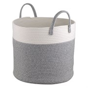 Корзина для хранения Iben, D40х36 см, кремовая/светло-серая
