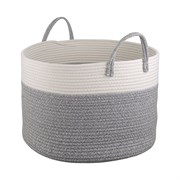 Корзина для хранения Ulrik, D45х30 см, кремовая/светло-серая