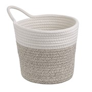 Кашпо Gerd, D20х19 см, белое/светло-бежевое