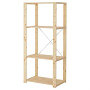 Стеллаж ХЕЙНЕ IKEA 1 секция (4 стойки;4 полки)