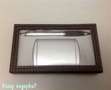 Набор подарочный офисный для мужчин, 15х9х2 см, брелок, калькулятор