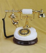Ретро телефон "Принцесса", оникс, 27х20х22,5 см