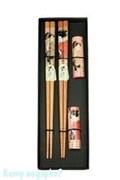 Набор палочек для суши на 2 персоны с подставками, 25х8х2 см