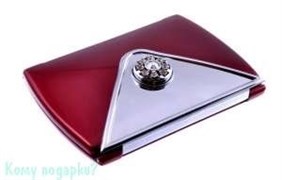 Компактное зеркало "Red", 3-кратное увеличение, с кристаллами