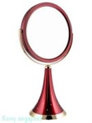 Настольное зеркало "Red&Gold", двухстороннее, 18 см