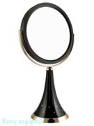 Зеркало настольное "Black&Gold", двухстороннее, 18 см