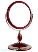 Зеркало настольное "Red&Gold", двухстороннее, 15 см.