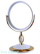 Зеркало настольное "WPearl&Gold", двухстороннее, 15 см.
