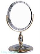 Настольное зеркало "Chrome&Gold", двухстороннее, 15 см.