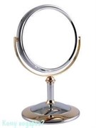 Зеркало настольное "Chrome&Gold", двухстороннее, 15 см.