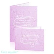 Набор "Папка для свидетельства и книга пожеланий", розовый