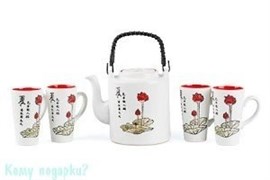 Набор чайный "Лотос", белый
